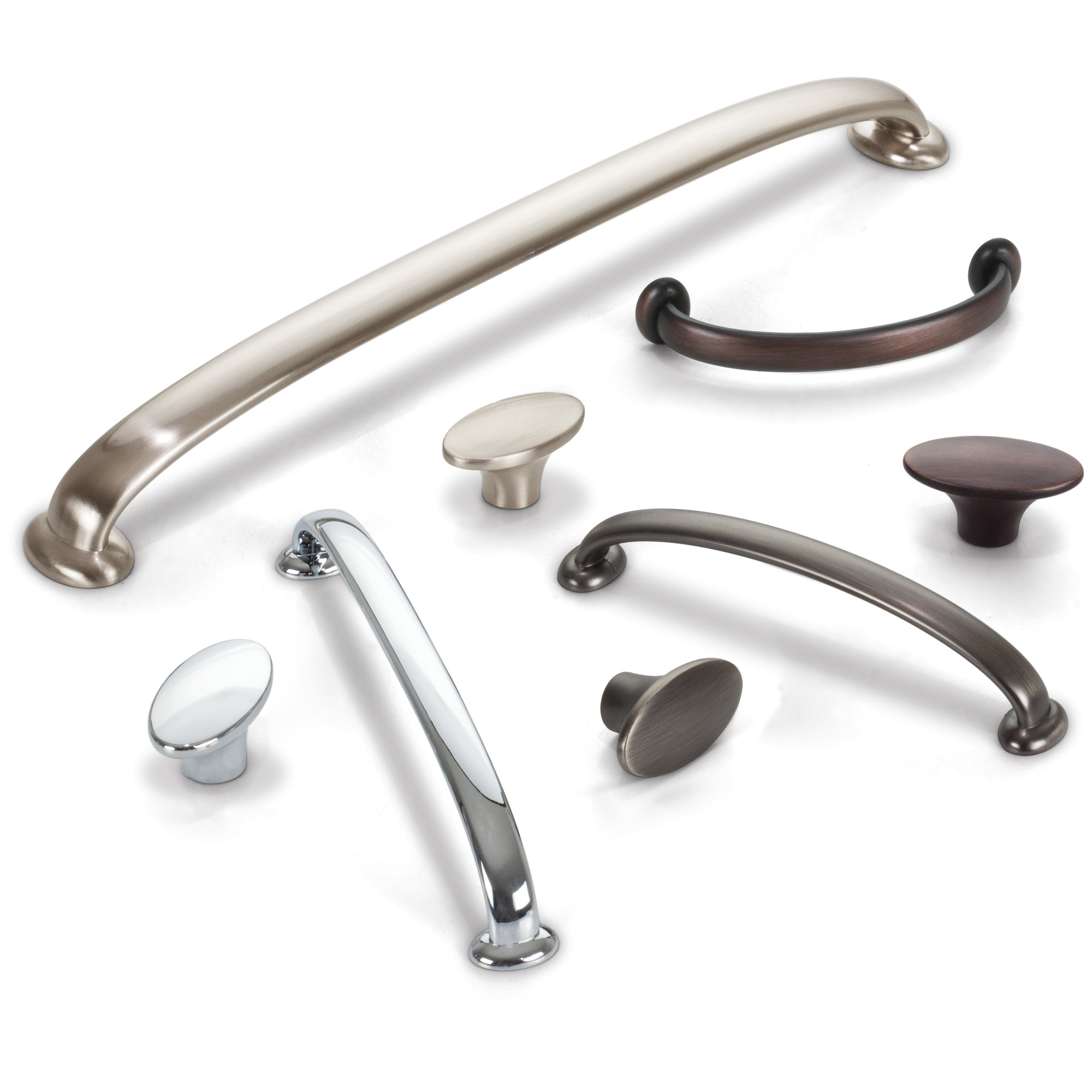 Hudson Cabinet Pull in Satin Nickel