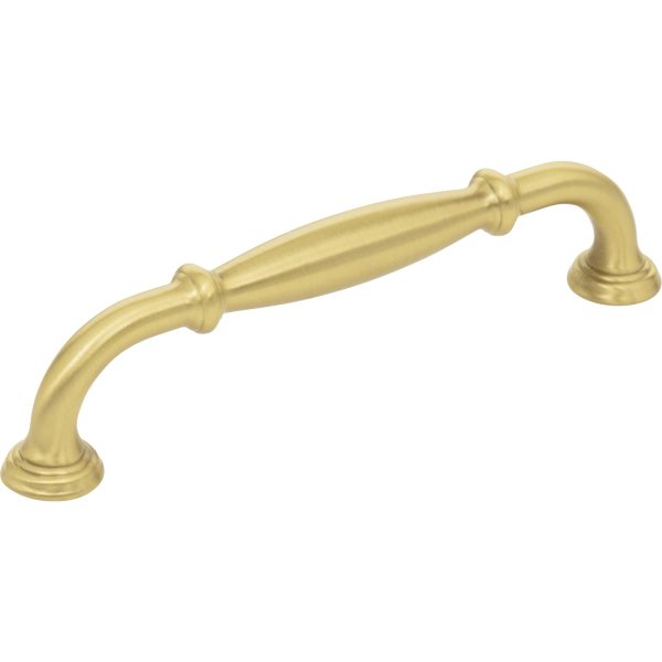 128 mm Center-to-Center Brushed Gold Tiffany Cabinet Pull