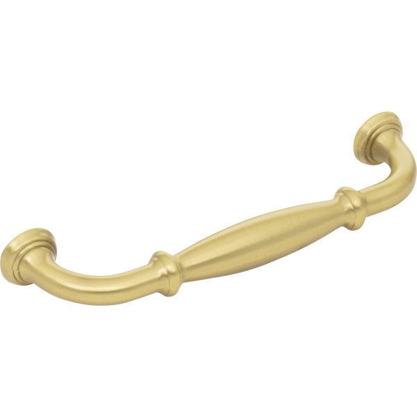 128 mm Center-to-Center Brushed Gold Tiffany Cabinet Pull - Image 4