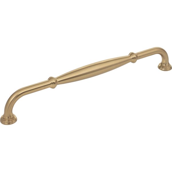 12" Center-to-Center Brushed Gold Tiffany Appliance Handle - Image 2