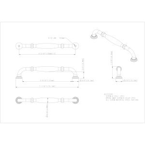 Tiffany Cabinet Pull in Satin Nickel