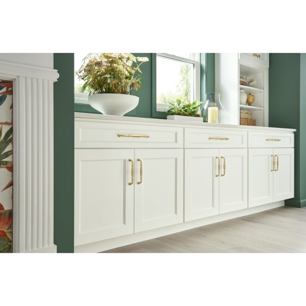 192 mm Center-to-Center Brushed Gold Tiffany Cabinet Pull - Image 5