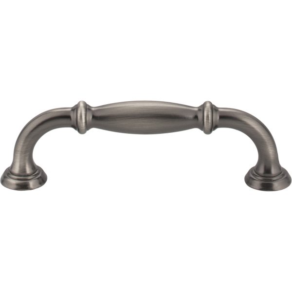 96 mm Center-to-Center Brushed Pewter Tiffany Cabinet Pull - Image 3