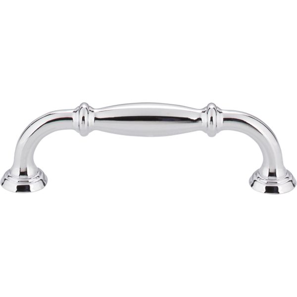 96 mm Center-to-Center Polished Chrome Tiffany Cabinet Pull - Image 3