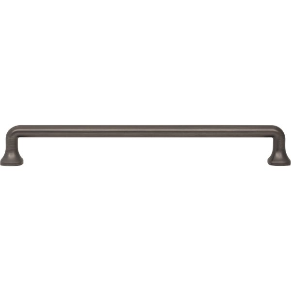 224 mm Center-to-Center Brushed Pewter Griffin Cabinet Pull - Image 6