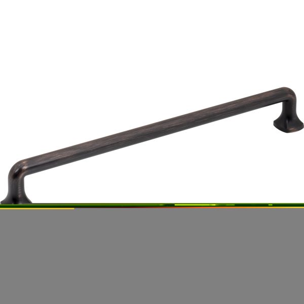 224 mm Center-to-Center Brushed Oil Rubbed Bronze Griffin Cabinet Pull