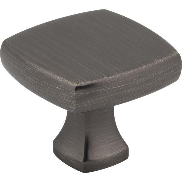 1-3/8" Overall Length Brushed Pewter Griffin Cabinet Knob