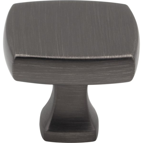 1-3/8" Overall Length Brushed Pewter Griffin Cabinet Knob - Image 3