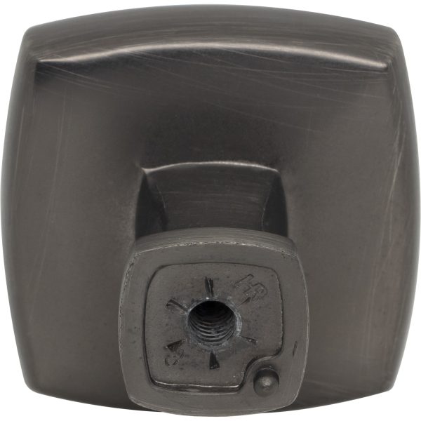 1-3/8" Overall Length Brushed Pewter Griffin Cabinet Knob - Image 5