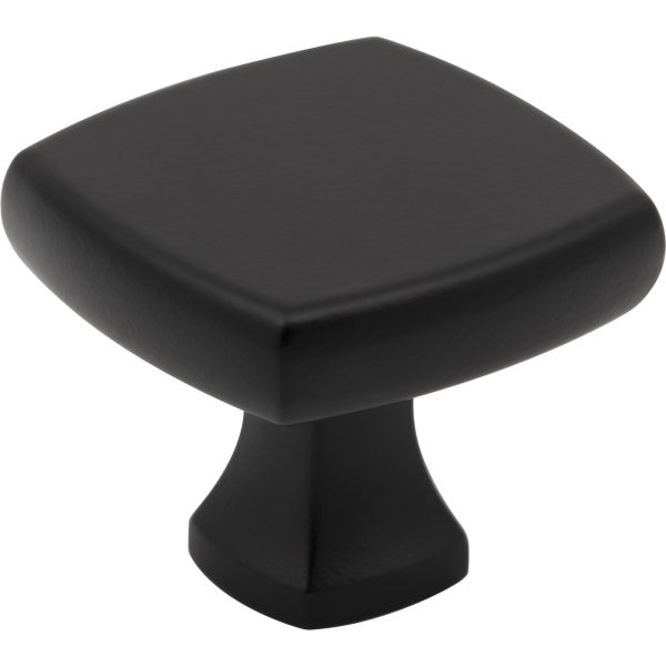 1-3/8" Overall Length Matte Black Griffin Cabinet Knob