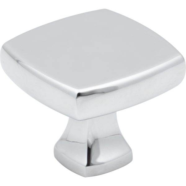 1-3/8" Overall Length Polished Chrome Griffin Cabinet Knob