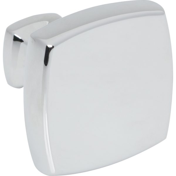 1-3/8" Overall Length Polished Chrome Griffin Cabinet Knob - Image 4