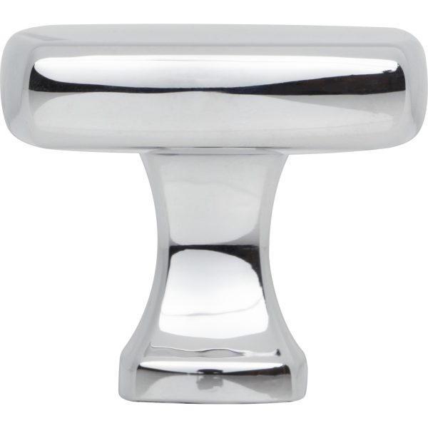 1-3/8" Overall Length Polished Chrome Griffin Cabinet Knob - Image 6