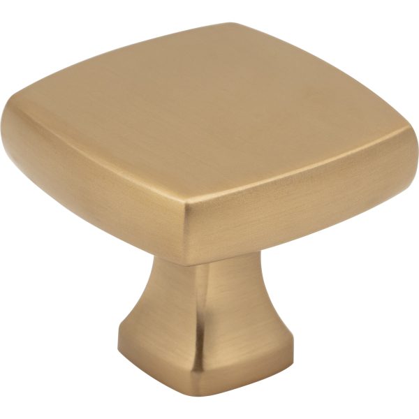 1-3/8" Overall Length Satin Bronze Griffin Cabinet Knob