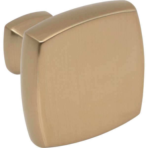 1-3/8" Overall Length Satin Bronze Griffin Cabinet Knob - Image 4