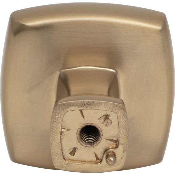 1-3/8" Overall Length Satin Bronze Griffin Cabinet Knob - Image 5