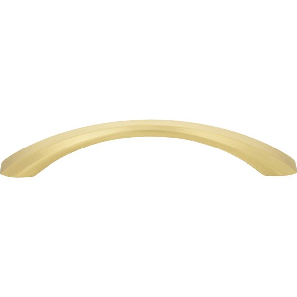 128 mm Center-to-Center Brushed Gold Wheeler Cabinet Pull - Image 3