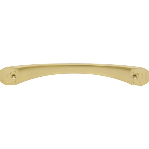 128 mm Center-to-Center Brushed Gold Wheeler Cabinet Pull - Image 5