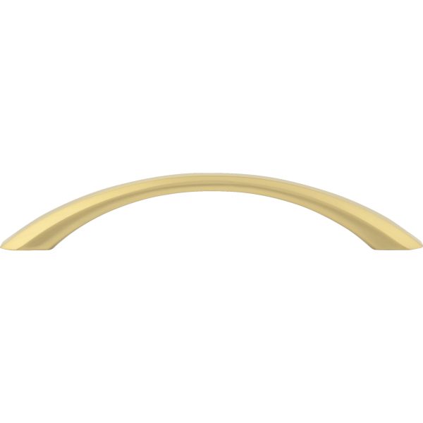 128 mm Center-to-Center Brushed Gold Wheeler Cabinet Pull - Image 6