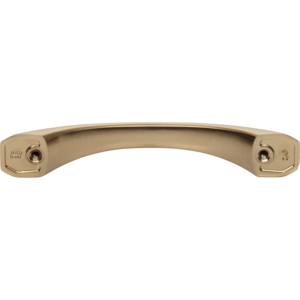 96 mm Center-to-Center Satin Bronze Wheeler Cabinet Pull - Image 5