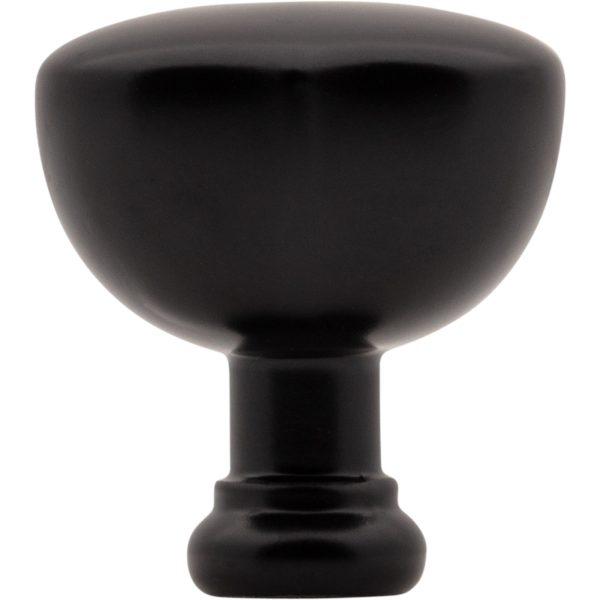1-1/4" Overall Length Matte Black Southerland Knob - Image 6