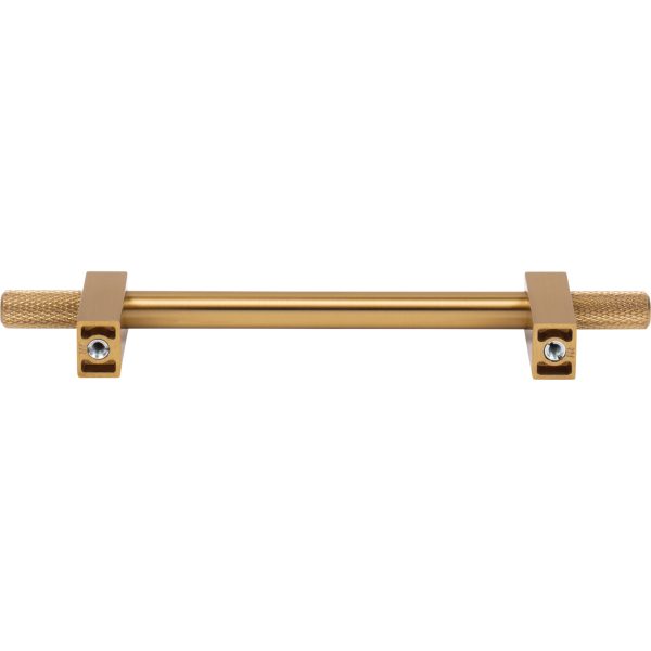 128 mm Center-to-Center Satin Bronze Larkin 4 Knurled Ends Cabinet Bar Pull - Image 5