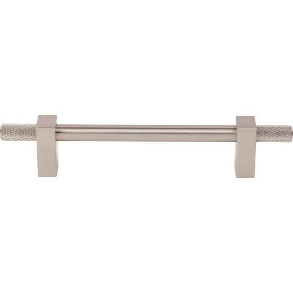 128 mm Center-to-Center Satin Nickel Larkin 4 Knurled Ends Cabinet Bar Pull - Image 3