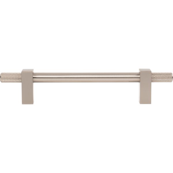128 mm Center-to-Center Satin Nickel Larkin 4 Knurled Ends Cabinet Bar Pull - Image 6