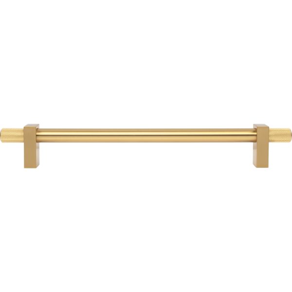 12" Center-to-Center Brushed Gold Larkin 4 Knurled Ends Appliance Handle - Image 6