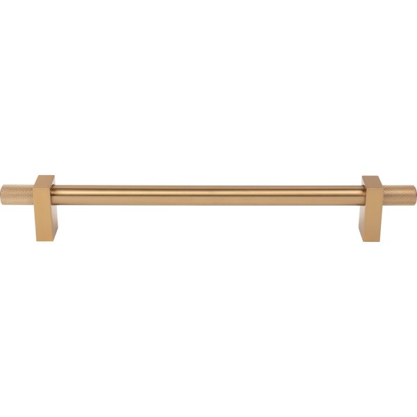 12" Center-to-Center Satin Bronze Larkin 4 Knurled Ends Appliance Handle - Image 3