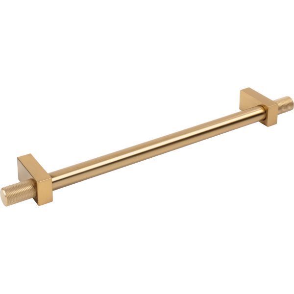 12" Center-to-Center Satin Bronze Larkin 4 Knurled Ends Appliance Handle - Image 4
