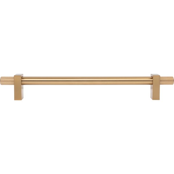 12" Center-to-Center Satin Bronze Larkin 4 Knurled Ends Appliance Handle - Image 6