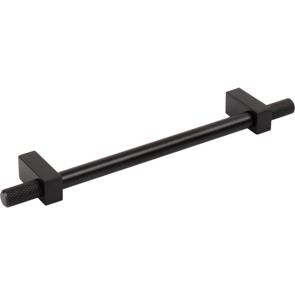 160 mm Center-to-Center Matte Black Larkin 4 Knurled Ends Cabinet Bar Pull - Image 4