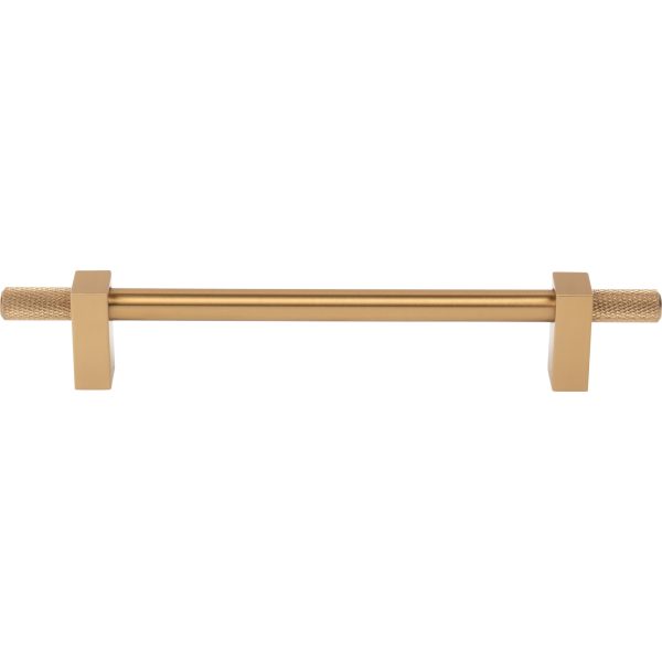 160 mm Center-to-Center Satin Bronze Larkin 4 Knurled Ends Cabinet Bar Pull - Image 3