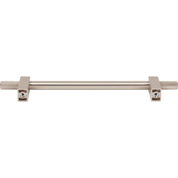 160 mm Center-to-Center Satin Nickel Larkin 4 Knurled Ends Cabinet Bar Pull - Image 5