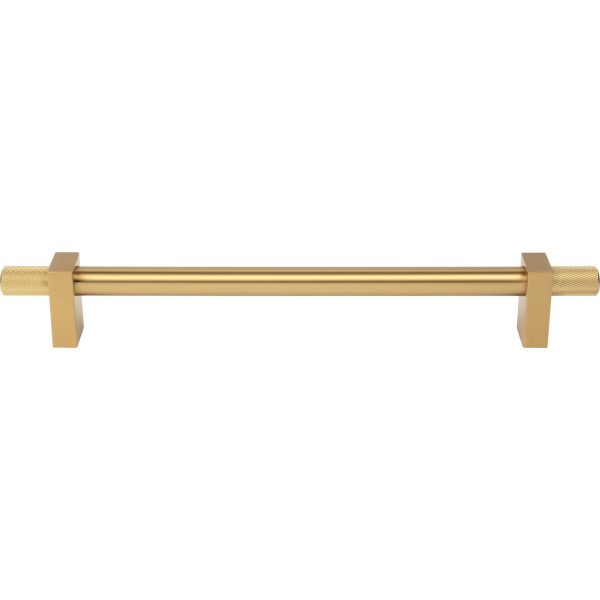 18" Center-to-Center Brushed Gold Larkin 4 Knurled Ends Appliance Handle - Image 3