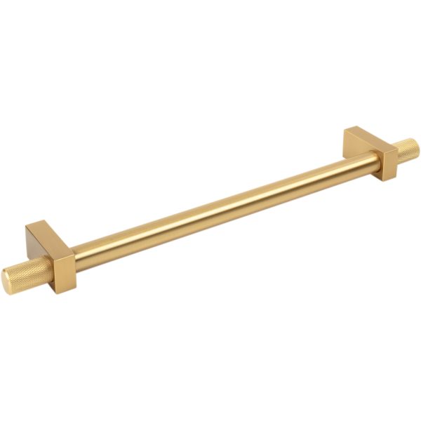 18" Center-to-Center Brushed Gold Larkin 4 Knurled Ends Appliance Handle - Image 4
