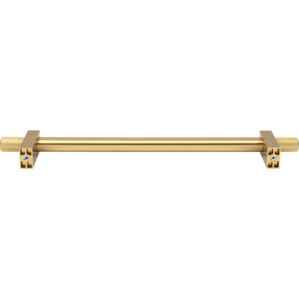 18" Center-to-Center Brushed Gold Larkin 4 Knurled Ends Appliance Handle - Image 5