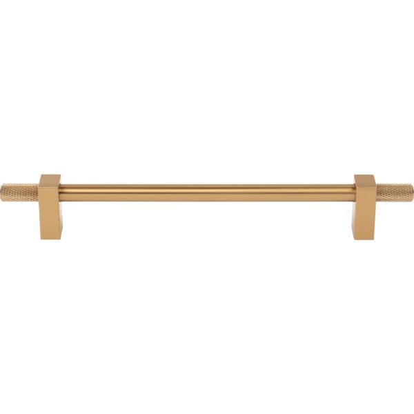192 mm Center-to-Center Satin Bronze Larkin 4 Knurled Ends Cabinet Bar Pull - Image 3