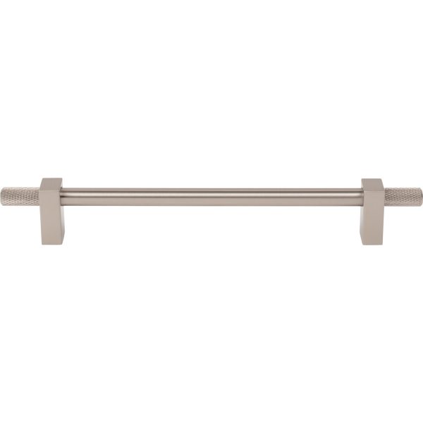 192 mm Center-to-Center Satin Nickel Larkin 4 Knurled Ends Cabinet Bar Pull - Image 3