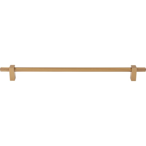 305 mm Center-to-Center Satin Bronze Larkin 4 Knurled Ends Cabinet Bar Pull - Image 3