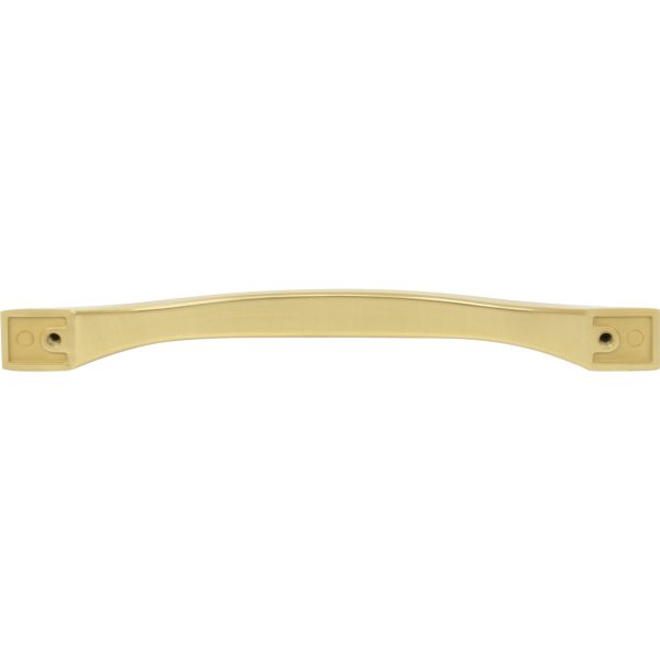 160 mm Center-to-Center Brushed Gold Flared Philip Cabinet Pull - Image 5