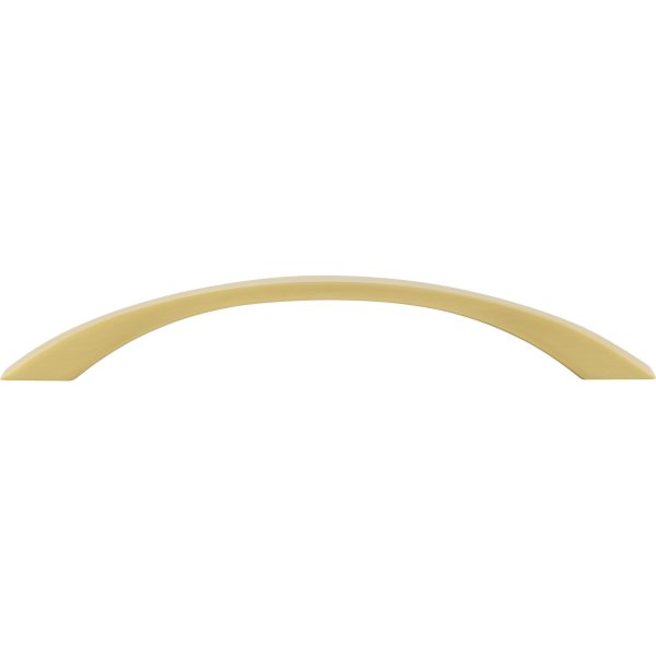 160 mm Center-to-Center Brushed Gold Flared Philip Cabinet Pull - Image 6