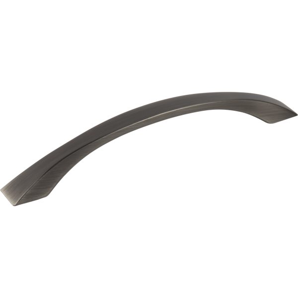 160 mm Center-to-Center Brushed Pewter Flared Philip Cabinet Pull