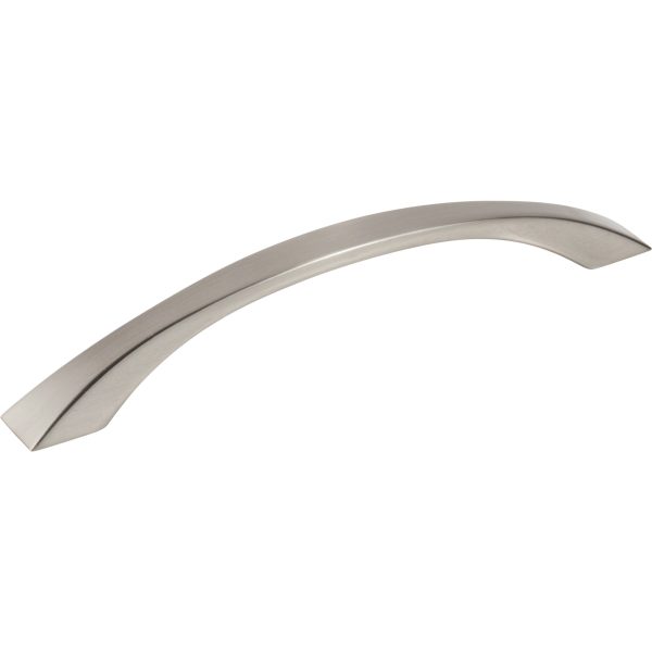 160 mm Center-to-Center Satin Nickel Flared Philip Cabinet Pull