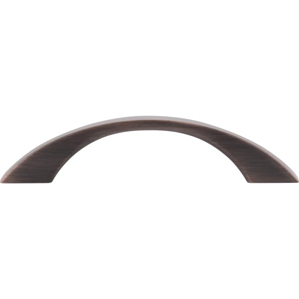 96 mm Center-to-Center Brushed Oil Rubbed Bronze Flared Philip Cabinet Pull - Image 6