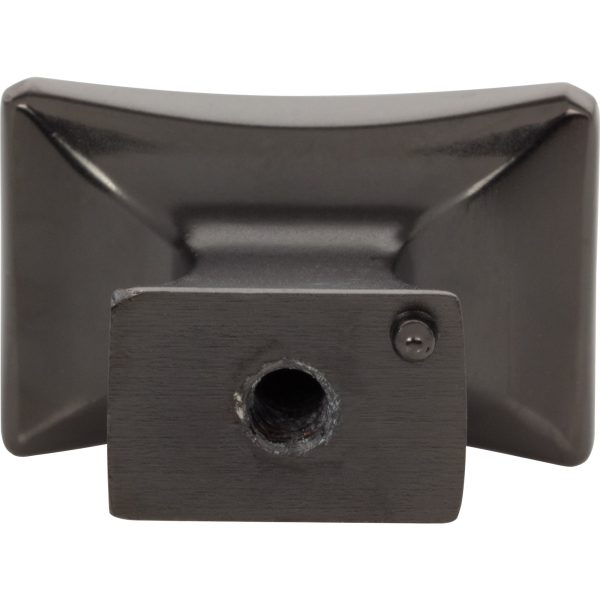1-1/4" Overall Length Brushed Pewter Flared Philip Cabinet Knob - Image 5