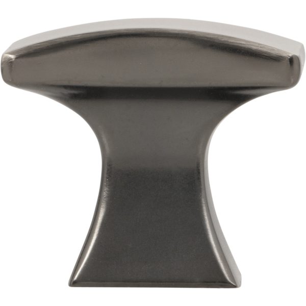 1-1/4" Overall Length Brushed Pewter Flared Philip Cabinet Knob - Image 6