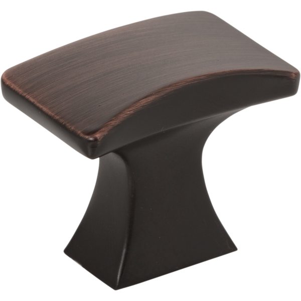 1-1/4" Overall Length Brushed Oil Rubbed Bronze Flared Philip Cabinet Knob