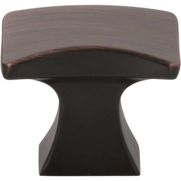 1-1/4" Overall Length Brushed Oil Rubbed Bronze Flared Philip Cabinet Knob - Image 3